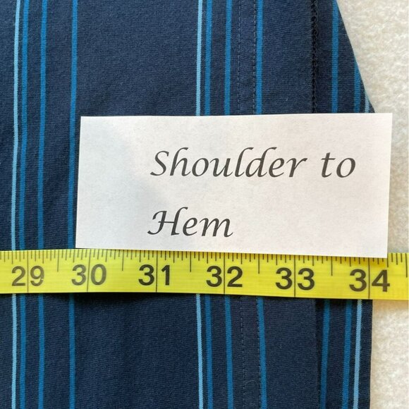 Ashworth EZ Tech Hi Def Men's 3-Button Striped Golf Polo Shirt Size XXL in Black - Picture 14 of 14